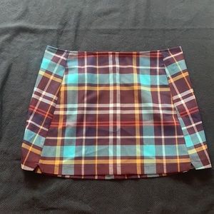 Plaid mini skirt